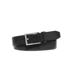 Michael Kors Black Square Harness Buckle Belt