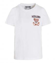 Moschino White Crewneck T-Shirt