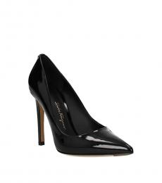 Salvatore Ferragamo Black Patent Leather Heels
