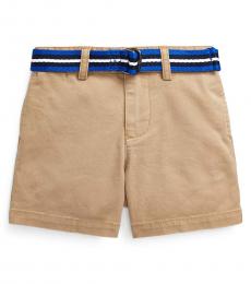 Ralph Lauren Baby Boys Khaki Belted Chino Shorts