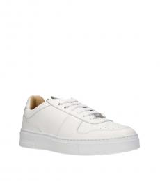 Philipp Plein White Leather Sneakers