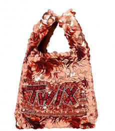 Anya Hindmarch Rose Gold Twix Small Tote