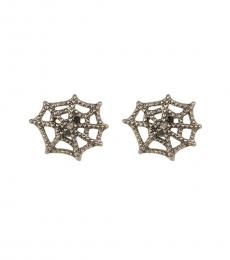 Marc Jacobs Silver Cobweb Earrings