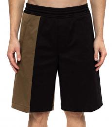 Black Two Tone Oversized Shorts