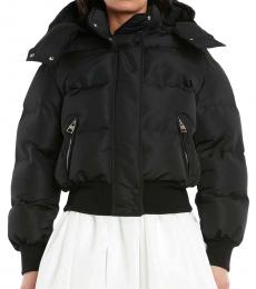 Alexander McQueen Black Hooded Puffer Jacket