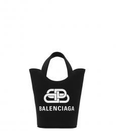 Balenciaga Black Wave Mini Bucket Bag