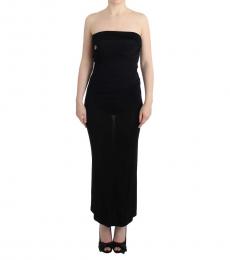 Just Cavalli Black Strapless Maxi Dress