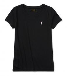 Ralph Lauren Girls Black Short Sleeve T-Shirt