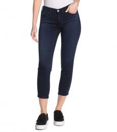 AG Adriano Goldschmied Dark Blue Skinny Crop Jeans