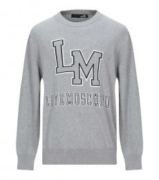 Love Moschino Medium Grey Insignia Logo Sweater
