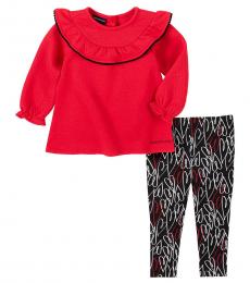 Calvin Klein 2 Piece Tunic/Leggings Set (Baby Girls)