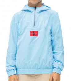 Calvin Klein Little Boys Alaskan Blue Monogram Logo Anorak