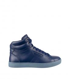 Dolce & Gabbana Blue Hi Top Sneakers