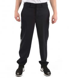 Midnight Blue Easy Fit Belt Loops Trousers