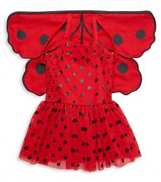 Stella McCartney Girls Red Bonny Ladybugs Dress