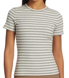 Grey Ribbed Tiny T-Shirt