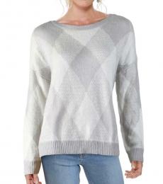 Vince Camuto Light Grey Crewneck Sweater 