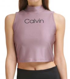 Calvin Klein Light Pink Logo Crop Top