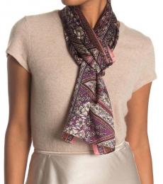 Vince Camuto Purple Patchwork Paisley Scarf