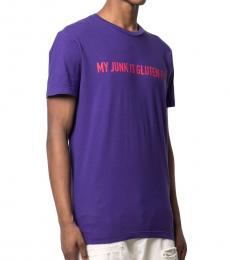 Purple Crew-Neck Cool Fit T-Shirt