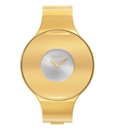 Calvin Klein Golden Seamless Silver Dial Watch