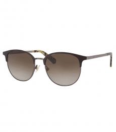 Kate Spade Brown Gradient Oval Sunglasses