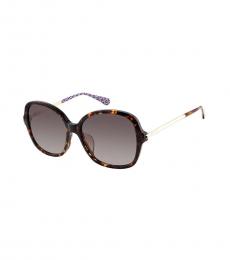 Kate Spade Brown Gradient Butterfly Sunglasses