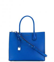 Michael Kors Electric Blue Mercer Medium Satchel