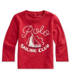 Ralph Lauren Baby Girls Flame Sailing Club Top