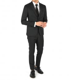 Ermenegildo Zegna Black Wool Single Breasted Suit