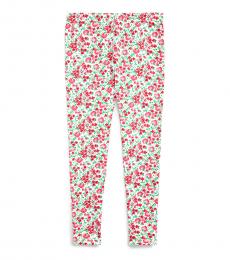 Ralph Lauren Girls Pink Multi Floral Stretch Jersey Leggings