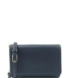 Tory Burch Royal Navy Thea Flat Small Crossbody