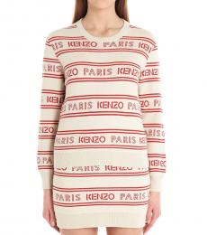 Kenzo Multi color All Over Logo Jacquard Sweater