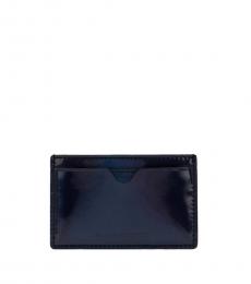 Alexander McQueen Blue High Frequency Card Holder