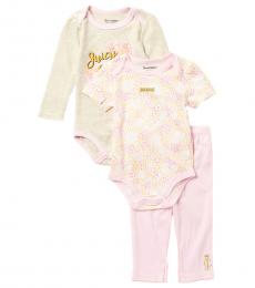 Juicy Couture 3 Piece Bodysuits/Pants Set (Baby Girls)