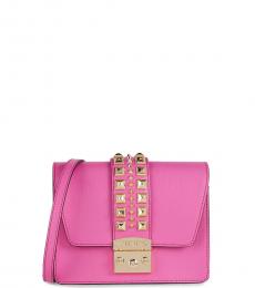 Mario Valentino Raspberry Benedicte Rockstud Small Crossbody