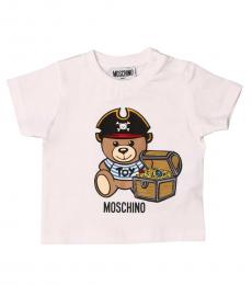 Moschino Baby Boys White Teddy Flowers T-Shirt