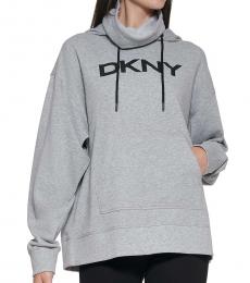 Light Grey Oversized Face Cover Hoodie