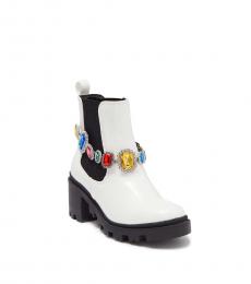 White Jenesis Embellished Boots