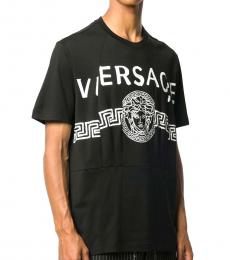 Versace Black Front Logo T-Shirt