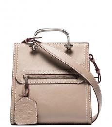 Alexander McQueen Grey The Short Story Mini Satchel