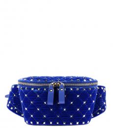 Valentino Garavani Dark Blue Studded Mini Crossbody Bag