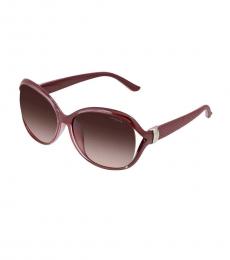 Cherry Brown Oval Sunglasses