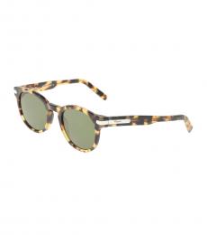 Salvatore Ferragamo Green Square Sunglasses