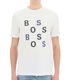 Hugo Boss White Multi-Logo T-Shirt