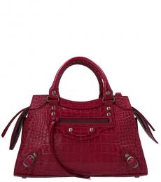 Balenciaga Cherry Neo Classic City Medium Satchel