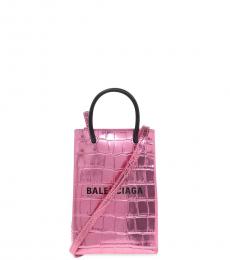 Balenciaga Pink Shopping Mini Satchel