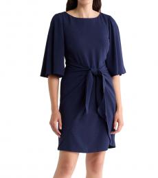 Vince Camuto Navy Blue Tie Front Dress