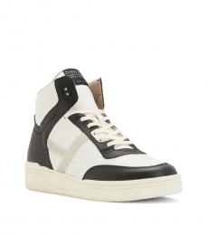 AllSaints Black White Pro High Top Sneakers