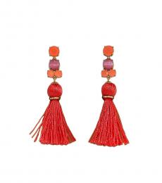 Kate Spade Orange Tassel Earrings